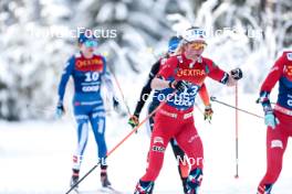 01.01.2024, Toblach, Italy (ITA): Astrid Oeyre Slind (NOR) - FIS world cup cross-country, tour de ski, pursuit, Toblach (ITA). www.nordicfocus.com. © Modica/NordicFocus. Every downloaded picture is fee-liable.