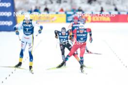 01.01.2024, Toblach, Italy (ITA): William Poromaa (SWE), Martin Loewstroem Nyenget (NOR), (l-r)  - FIS world cup cross-country, tour de ski, pursuit, Toblach (ITA). www.nordicfocus.com. © Modica/NordicFocus. Every downloaded picture is fee-liable.