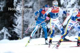 01.01.2024, Toblach, Italy (ITA): Emma Ribom (SWE) - FIS world cup cross-country, tour de ski, pursuit, Toblach (ITA). www.nordicfocus.com. © Modica/NordicFocus. Every downloaded picture is fee-liable.