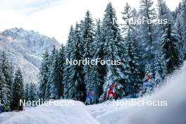 01.01.2024, Toblach, Italy (ITA): Heidi Weng (NOR), Frida Karlsson (SWE), (l-r)  - FIS world cup cross-country, tour de ski, pursuit, Toblach (ITA). www.nordicfocus.com. © Modica/NordicFocus. Every downloaded picture is fee-liable.