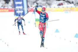 01.01.2024, Toblach, Italy (ITA): Jan Thomas Jenssen (NOR) - FIS world cup cross-country, tour de ski, pursuit, Toblach (ITA). www.nordicfocus.com. © Modica/NordicFocus. Every downloaded picture is fee-liable.