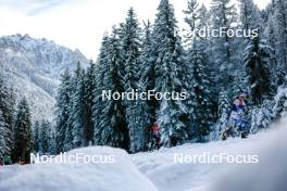 01.01.2024, Toblach, Italy (ITA): Coletta Rydzek (GER), Moa Ilar (SWE), (l-r)  - FIS world cup cross-country, tour de ski, pursuit, Toblach (ITA). www.nordicfocus.com. © Modica/NordicFocus. Every downloaded picture is fee-liable.