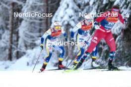 01.01.2024, Toblach, Italy (ITA): Johanna Hagstroem (SWE), Sofia Henriksson (SWE), (l-r)  - FIS world cup cross-country, tour de ski, pursuit, Toblach (ITA). www.nordicfocus.com. © Modica/NordicFocus. Every downloaded picture is fee-liable.