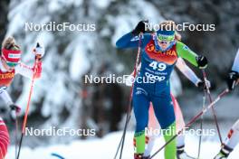 01.01.2024, Toblach, Italy (ITA): Anja Mandeljc (SLO) - FIS world cup cross-country, tour de ski, pursuit, Toblach (ITA). www.nordicfocus.com. © Modica/NordicFocus. Every downloaded picture is fee-liable.