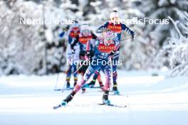 01.01.2024, Toblach, Italy (ITA): Sophia Laukli (USA) - FIS world cup cross-country, tour de ski, pursuit, Toblach (ITA). www.nordicfocus.com. © Modica/NordicFocus. Every downloaded picture is fee-liable.