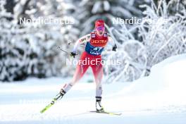 01.01.2024, Toblach, Italy (ITA): Nadja Kaelin (SUI) - FIS world cup cross-country, tour de ski, pursuit, Toblach (ITA). www.nordicfocus.com. © Modica/NordicFocus. Every downloaded picture is fee-liable.