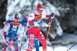 01.01.2024, Toblach, Italy (ITA): Izabela Marcisz (POL) - FIS world cup cross-country, tour de ski, pursuit, Toblach (ITA). www.nordicfocus.com. © Modica/NordicFocus. Every downloaded picture is fee-liable.