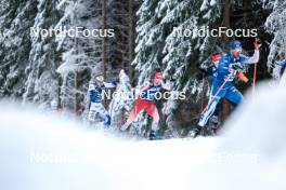 01.01.2024, Toblach, Italy (ITA): Gustaf Berglund (SWE), Valerio Grond (SUI), (l-r)  - FIS world cup cross-country, tour de ski, pursuit, Toblach (ITA). www.nordicfocus.com. © Modica/NordicFocus. Every downloaded picture is fee-liable.