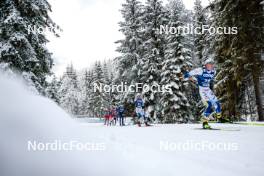 01.01.2024, Toblach, Italy (ITA): Leo Johansson (SWE), Gustaf Berglund (SWE), (l-r)  - FIS world cup cross-country, tour de ski, pursuit, Toblach (ITA). www.nordicfocus.com. © Modica/NordicFocus. Every downloaded picture is fee-liable.