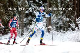 01.01.2024, Toblach, Italy (ITA): Calle Halfvarsson (SWE) - FIS world cup cross-country, tour de ski, pursuit, Toblach (ITA). www.nordicfocus.com. © Modica/NordicFocus. Every downloaded picture is fee-liable.