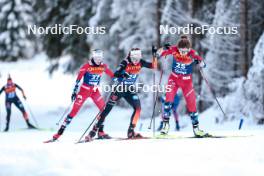 01.01.2024, Toblach, Italy (ITA): Pia Fink (GER), Margrethe Bergane (NOR), (l-r)  - FIS world cup cross-country, tour de ski, pursuit, Toblach (ITA). www.nordicfocus.com. © Modica/NordicFocus. Every downloaded picture is fee-liable.