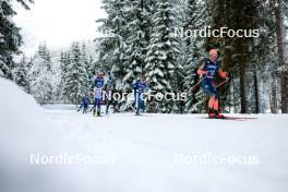 01.01.2024, Toblach, Italy (ITA): Truls Gisselman (SWE), Remi Lindholm (FIN), Andrew Young (GBR), (l-r)  - FIS world cup cross-country, tour de ski, pursuit, Toblach (ITA). www.nordicfocus.com. © Modica/NordicFocus. Every downloaded picture is fee-liable.