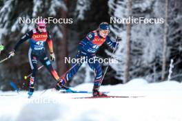 01.01.2024, Toblach, Italy (ITA): Juliette Ducordeau (FRA) - FIS world cup cross-country, tour de ski, pursuit, Toblach (ITA). www.nordicfocus.com. © Modica/NordicFocus. Every downloaded picture is fee-liable.