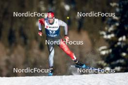 03.01.2024, Davos, Switzerland (SUI): Antoine Cyr (CAN) - FIS world cup cross-country, tour de ski, individual sprint, Davos (SUI). www.nordicfocus.com. © Modica/NordicFocus. Every downloaded picture is fee-liable.