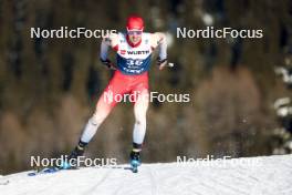 03.01.2024, Davos, Switzerland (SUI): Roman Schaad (SUI) - FIS world cup cross-country, tour de ski, individual sprint, Davos (SUI). www.nordicfocus.com. © Modica/NordicFocus. Every downloaded picture is fee-liable.