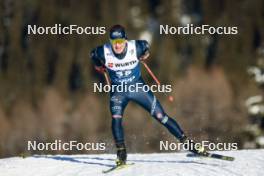 03.01.2024, Davos, Switzerland (SUI): Giandomenico Salvadori (ITA) - FIS world cup cross-country, tour de ski, individual sprint, Davos (SUI). www.nordicfocus.com. © Modica/NordicFocus. Every downloaded picture is fee-liable.
