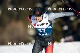 03.01.2024, Davos, Switzerland (SUI): Julien Locke (CAN) - FIS world cup cross-country, tour de ski, individual sprint, Davos (SUI). www.nordicfocus.com. © Modica/NordicFocus. Every downloaded picture is fee-liable.
