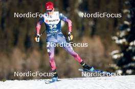 03.01.2024, Davos, Switzerland (SUI): Kevin Bolger (USA) - FIS world cup cross-country, tour de ski, individual sprint, Davos (SUI). www.nordicfocus.com. © Modica/NordicFocus. Every downloaded picture is fee-liable.