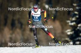 03.01.2024, Davos, Switzerland (SUI): Friedrich Moch (GER) - FIS world cup cross-country, tour de ski, individual sprint, Davos (SUI). www.nordicfocus.com. © Modica/NordicFocus. Every downloaded picture is fee-liable.