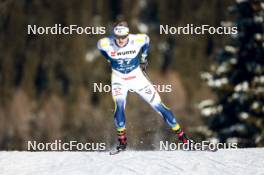 03.01.2024, Davos, Switzerland (SUI): Edvin Anger (SWE) - FIS world cup cross-country, tour de ski, individual sprint, Davos (SUI). www.nordicfocus.com. © Modica/NordicFocus. Every downloaded picture is fee-liable.