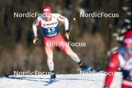 03.01.2024, Davos, Switzerland (SUI): Valerio Grond (SUI) - FIS world cup cross-country, tour de ski, individual sprint, Davos (SUI). www.nordicfocus.com. © Modica/NordicFocus. Every downloaded picture is fee-liable.