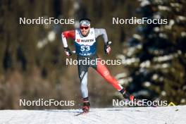 03.01.2024, Davos, Switzerland (SUI): Olivier Leveille (CAN) - FIS world cup cross-country, tour de ski, individual sprint, Davos (SUI). www.nordicfocus.com. © Modica/NordicFocus. Every downloaded picture is fee-liable.