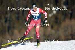 03.01.2024, Davos, Switzerland (SUI): Benjamin Moser (AUT) - FIS world cup cross-country, tour de ski, individual sprint, Davos (SUI). www.nordicfocus.com. © Modica/NordicFocus. Every downloaded picture is fee-liable.