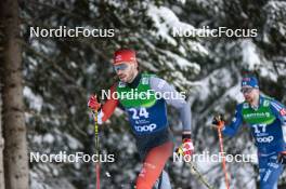 04.01.2024, Davos, Switzerland (SUI): Antoine Cyr (CAN) - FIS world cup cross-country, tour de ski, pursuit, Davos (SUI). www.nordicfocus.com. © Modica/NordicFocus. Every downloaded picture is fee-liable.
