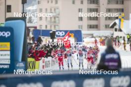 04.01.2024, Davos, Switzerland (SUI): Heidi Weng (NOR), Rosie Brennan (USA), Lisa Lohmann (GER), (l-r)  - FIS world cup cross-country, tour de ski, pursuit, Davos (SUI). www.nordicfocus.com. © Modica/NordicFocus. Every downloaded picture is fee-liable.