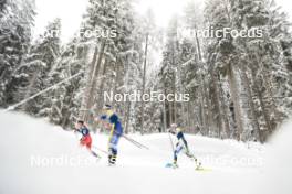 04.01.2024, Davos, Switzerland (SUI): Katerina Janatova (CZE), Emma Ribom (SWE), Sofia Henriksson (SWE), (l-r)  - FIS world cup cross-country, tour de ski, pursuit, Davos (SUI). www.nordicfocus.com. © Modica/NordicFocus. Every downloaded picture is fee-liable.