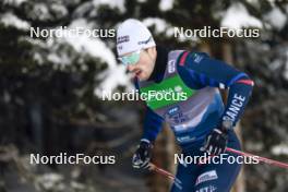 04.01.2024, Davos, Switzerland (SUI): Lucas Chanavat (FRA) - FIS world cup cross-country, tour de ski, pursuit, Davos (SUI). www.nordicfocus.com. © Modica/NordicFocus. Every downloaded picture is fee-liable.