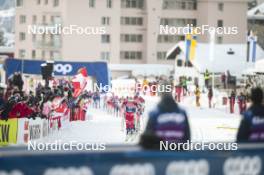 04.01.2024, Davos, Switzerland (SUI): Astrid Oeyre Slind (NOR) - FIS world cup cross-country, tour de ski, pursuit, Davos (SUI). www.nordicfocus.com. © Modica/NordicFocus. Every downloaded picture is fee-liable.