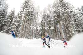 04.01.2024, Davos, Switzerland (SUI): Lisa Lohmann (GER), Linn Svahn (SWE), (l-r)  - FIS world cup cross-country, tour de ski, pursuit, Davos (SUI). www.nordicfocus.com. © Modica/NordicFocus. Every downloaded picture is fee-liable.