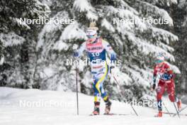 04.01.2024, Davos, Switzerland (SUI): Jonna Sundling (SWE) - FIS world cup cross-country, tour de ski, pursuit, Davos (SUI). www.nordicfocus.com. © Modica/NordicFocus. Every downloaded picture is fee-liable.