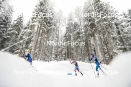 04.01.2024, Davos, Switzerland (SUI): Jessie Diggins (USA), Martin Himma (EST), (l-r)  - FIS world cup cross-country, tour de ski, pursuit, Davos (SUI). www.nordicfocus.com. © Modica/NordicFocus. Every downloaded picture is fee-liable.