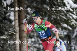 04.01.2024, Davos, Switzerland (SUI): Mika Vermeulen (AUT) - FIS world cup cross-country, tour de ski, pursuit, Davos (SUI). www.nordicfocus.com. © Modica/NordicFocus. Every downloaded picture is fee-liable.