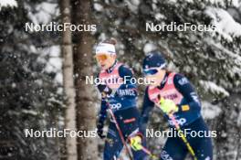 04.01.2024, Davos, Switzerland (SUI): Delphine Claudel (FRA) - FIS world cup cross-country, tour de ski, pursuit, Davos (SUI). www.nordicfocus.com. © Modica/NordicFocus. Every downloaded picture is fee-liable.