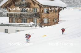 04.01.2024, Davos, Switzerland (SUI): Katerina Janatova (CZE), Astrid Oeyre Slind (NOR), (l-r)  - FIS world cup cross-country, tour de ski, pursuit, Davos (SUI). www.nordicfocus.com. © Modica/NordicFocus. Every downloaded picture is fee-liable.