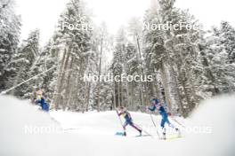 04.01.2024, Davos, Switzerland (SUI): Jessie Diggins (USA), Anne Kyllonen (FIN), (l-r)  - FIS world cup cross-country, tour de ski, pursuit, Davos (SUI). www.nordicfocus.com. © Modica/NordicFocus. Every downloaded picture is fee-liable.