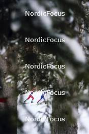 04.01.2024, Davos, Switzerland (SUI): Jan Thomas Jenssen (NOR), Zanden Mcmullen (USA), (l-r)  - FIS world cup cross-country, tour de ski, pursuit, Davos (SUI). www.nordicfocus.com. © Modica/NordicFocus. Every downloaded picture is fee-liable.