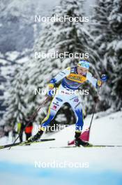 07.01.2024, Val di Fiemme, Italy (ITA): Linn Svahn (SWE) - FIS world cup cross-country, tour de ski, final climb, Val di Fiemme (ITA). www.nordicfocus.com. © Barbieri/NordicFocus. Every downloaded picture is fee-liable.
