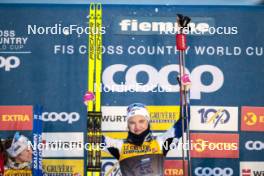 07.01.2024, Val di Fiemme, Italy (ITA): Linn Svahn (SWE) - FIS world cup cross-country, tour de ski, final climb, Val di Fiemme (ITA). www.nordicfocus.com. © Modica/NordicFocus. Every downloaded picture is fee-liable.
