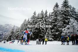 07.01.2024, Val di Fiemme, Italy (ITA): Emil Danielsson (SWE) - FIS world cup cross-country, tour de ski, final climb, Val di Fiemme (ITA). www.nordicfocus.com. © Barbieri/NordicFocus. Every downloaded picture is fee-liable.
