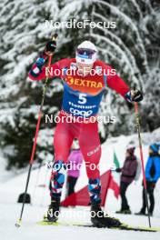 07.01.2024, Val di Fiemme, Italy (ITA): Martin Loewstroem Nyenget (NOR) - FIS world cup cross-country, tour de ski, final climb, Val di Fiemme (ITA). www.nordicfocus.com. © Barbieri/NordicFocus. Every downloaded picture is fee-liable.