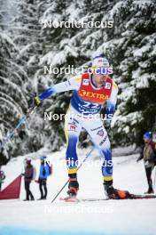 07.01.2024, Val di Fiemme, Italy (ITA): Calle Halfvarsson (SWE) - FIS world cup cross-country, tour de ski, final climb, Val di Fiemme (ITA). www.nordicfocus.com. © Barbieri/NordicFocus. Every downloaded picture is fee-liable.