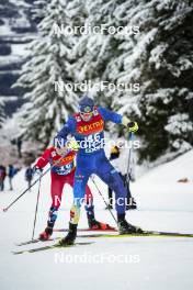 07.01.2024, Val di Fiemme, Italy (ITA): Vladislav Kovalyov (KAZ) - FIS world cup cross-country, tour de ski, final climb, Val di Fiemme (ITA). www.nordicfocus.com. © Barbieri/NordicFocus. Every downloaded picture is fee-liable.