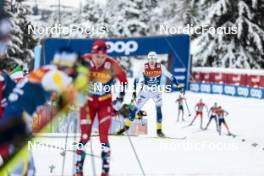 07.01.2024, Val di Fiemme, Italy (ITA): William Poromaa (SWE) - FIS world cup cross-country, tour de ski, final climb, Val di Fiemme (ITA). www.nordicfocus.com. © Modica/NordicFocus. Every downloaded picture is fee-liable.
