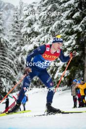 07.01.2024, Val di Fiemme, Italy (ITA): Giandomenico Salvadori (ITA) - FIS world cup cross-country, tour de ski, final climb, Val di Fiemme (ITA). www.nordicfocus.com. © Barbieri/NordicFocus. Every downloaded picture is fee-liable.