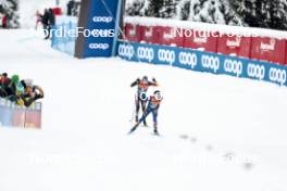 07.01.2024, Val di Fiemme, Italy (ITA): Friedrich Moch (GER), Jules Lapierre (FRA), (l-r)  - FIS world cup cross-country, tour de ski, final climb, Val di Fiemme (ITA). www.nordicfocus.com. © Modica/NordicFocus. Every downloaded picture is fee-liable.