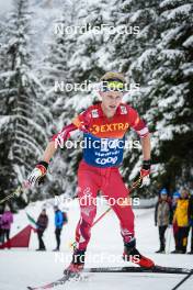07.01.2024, Val di Fiemme, Italy (ITA): Mika Vermeulen (AUT) - FIS world cup cross-country, tour de ski, final climb, Val di Fiemme (ITA). www.nordicfocus.com. © Barbieri/NordicFocus. Every downloaded picture is fee-liable.
